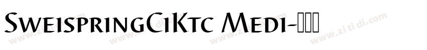 SweispringCiKtc Medi字体转换